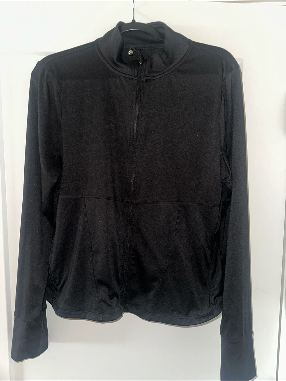 Danskin Black Full-Zip Bomber Jacket
